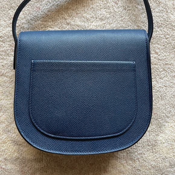 Celine Trotteur Crossbody Bag Grainy Leather Small Deep sea - Picture 4 of 6